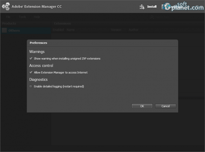 Adobe extension manager cc 2019